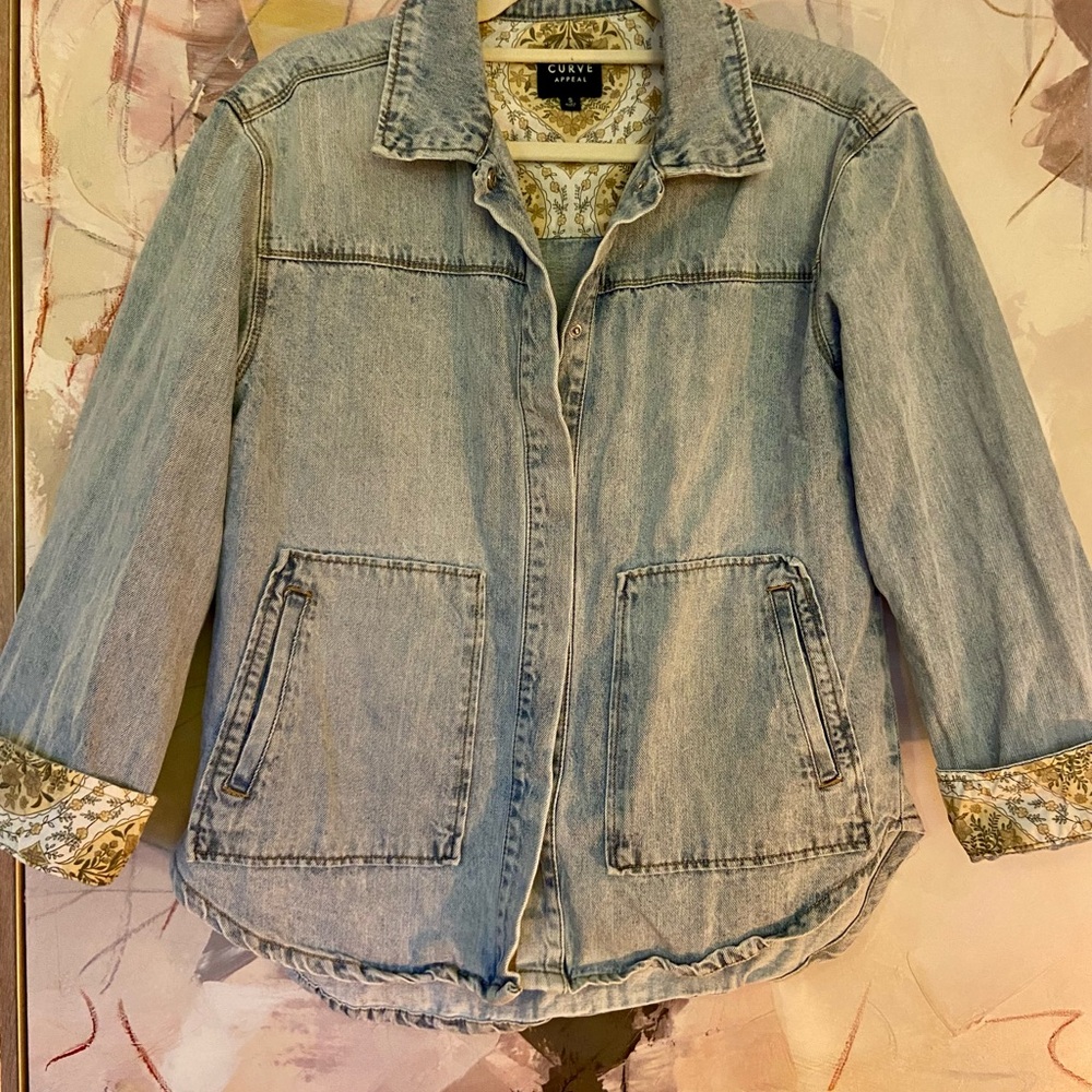 Curve Appeal Light Blue Denim Jacket
